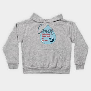 Cancer Zodiac Tee Kids Hoodie